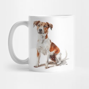 Jack Russell Terrier Watercolor Style Mug